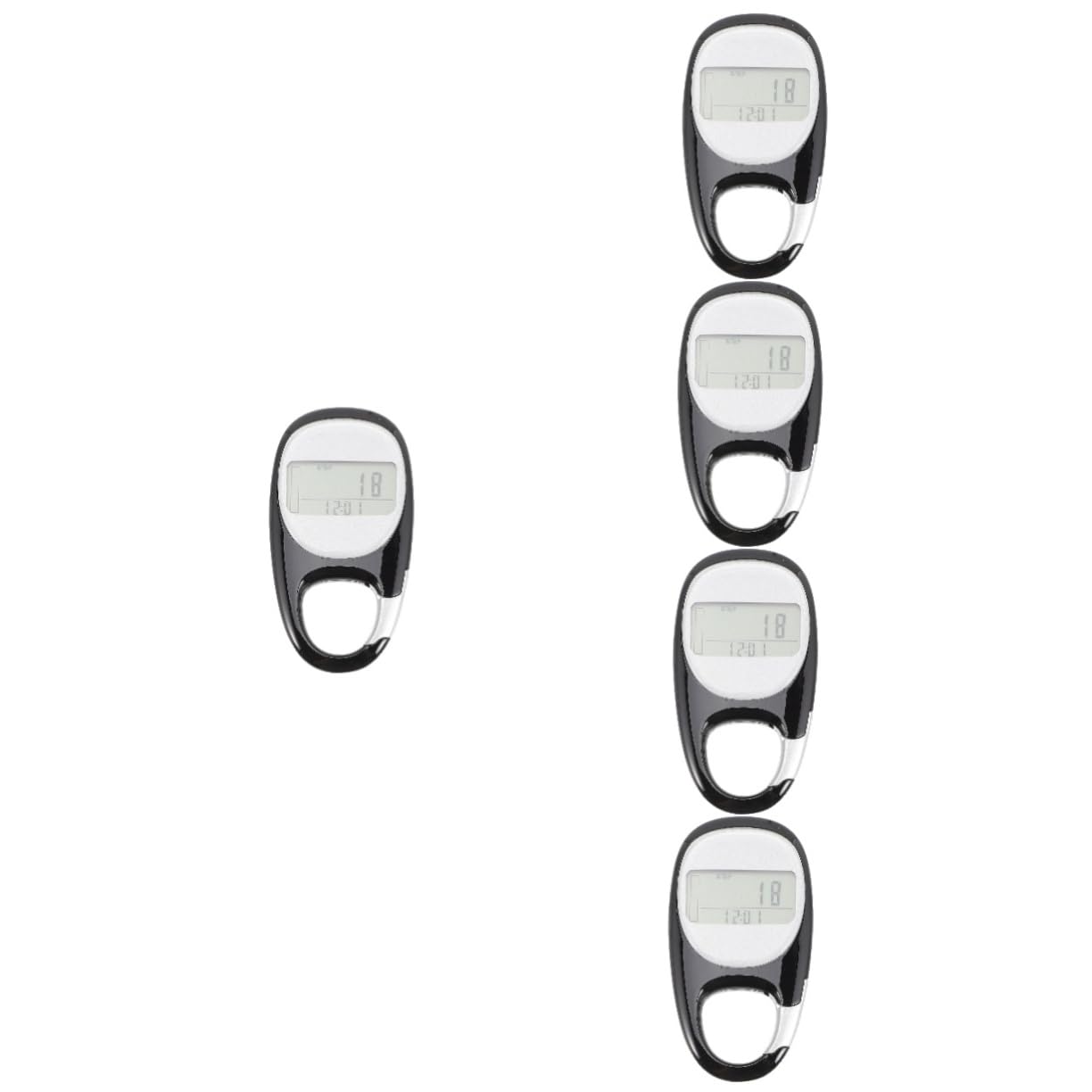 PartyKindom 3D-Schrittzähler Tracker Bequeme Lauftheke Schrittzähler-Gehen Schritt Uhr gurtschlaufen einfache schrittzähler zählerschrank Walking Counter für Fitness tragbarer Laufzähler Abs