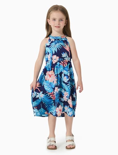 PATPAT Family Matching Summer Outfits, Hawaiian Vacation Women Beach Dress, Girls Sundress, Men and Boys Button Down Shirt3