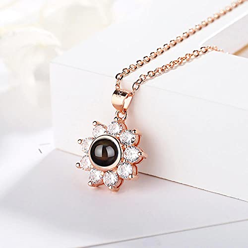 Wikkeny Proiezione Personalizzata Foto Collana