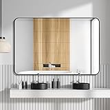Top 10 Best Mirrors For Sale Reviews & Comparison | Updated 1 ARTWIND 40x30 Inch Bathroom Wall Mirror for Vanity, Black Metal Frame Rectangular Mirror, Large Modern Round Corner Mirror (Horizontal/Vertical)