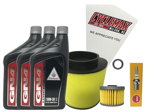 Cyclemax Tune Up Kit compatible with 1998-2004 Honda TRX 450 Foreman with Spark Plugs