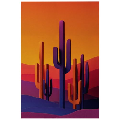 HJOSWVNS Laminas Decorativas Púrpura Naranja Rojo Laminas Cuadros Decoracion Salon Modernos Baño Cocina Dormitorios Posters Para Pared Wall Art Sin Marco Laminas Decorativas Pared 50x70cm/1 Pcs