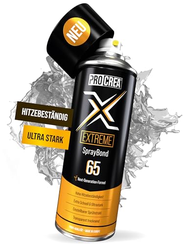 PROCREA® Premium Sprühkleber 'X65 Extreme' [Hitzebeständig bis...