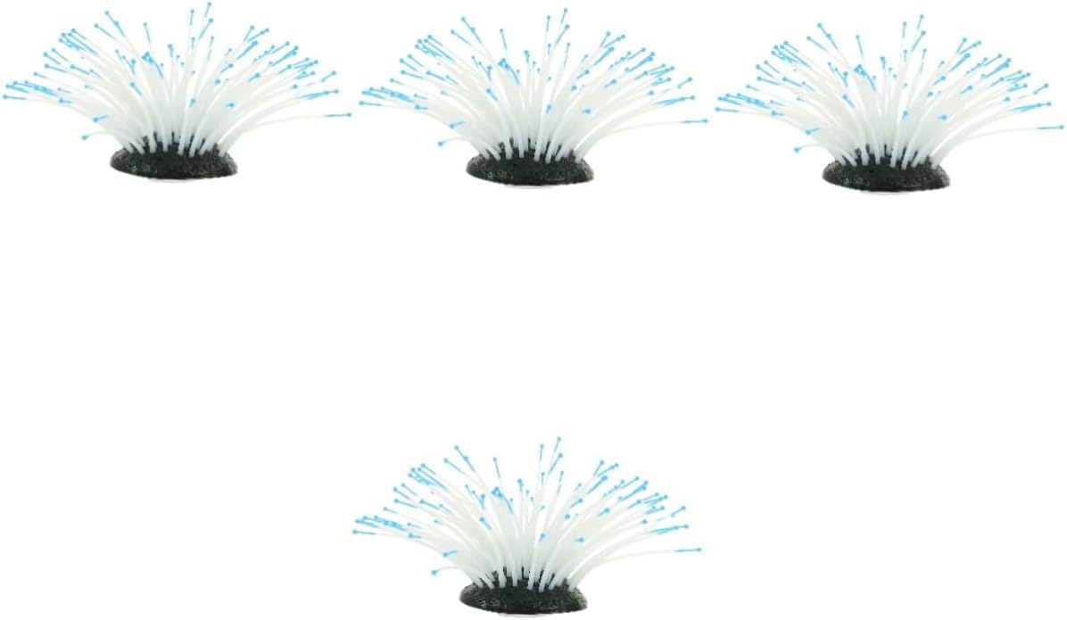 3pcs Artificial Coral Small Aquarium Kit Aquarium Plant Coral Statue Fish Feeder Fish Landscaping Coastal Statue Coral Model Blue Coral Aquarium Coral Ornament