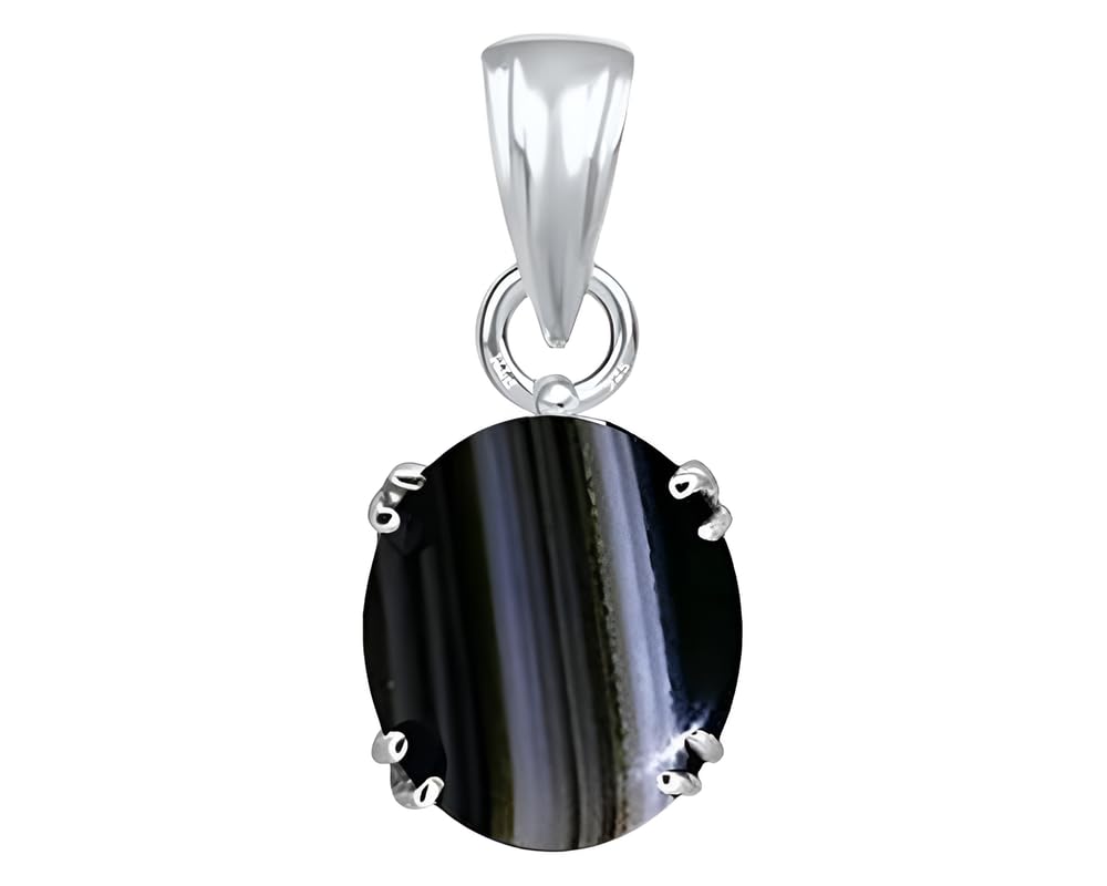 ptm Sterling Silver Sulemani Hakik 3.25 Ratti to 10.25 Ratti or 3 Carat to 9.5 Carat Natural Certified Astrological Gemstone 925 bis Hallmark pendant for Men & Women -vslp1-picture-2