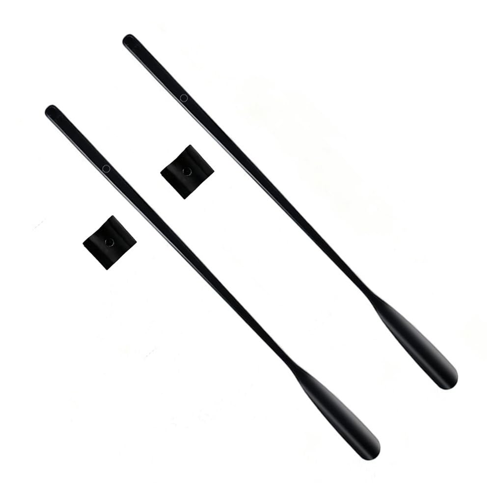 Calzador de Mango Largo, Cuchara para Zapatos Calzador Magnético De Madera Maciza con Mango Largo, Color Negro, 74 Cm, Ideal For Personas Mayores Portátil para Uso en Viajes(2 pcs)