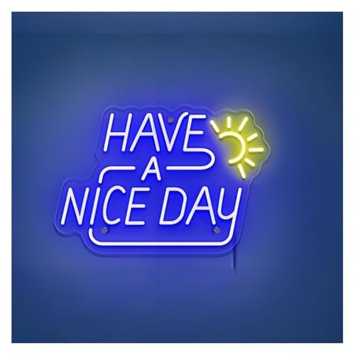 Enseigne lumineuse au néon Happy A Nice Day pour illuminer votre salon