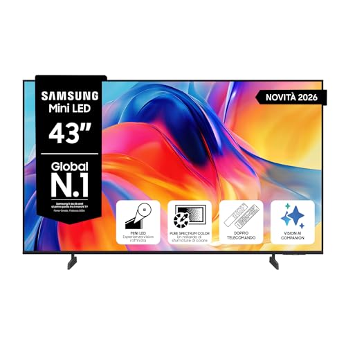 Samsung Smart TV 43' UE43M72HAUXZT Mini LED 4K, HDR 10+, Motion Xcelerator...