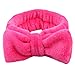 Produktbild qiuxiaoaa 11 Farbe verdickt Plüsch Stirnband Frauen Mädchen niedlich Bowknot breites Stretch Haarband Plain süße Süßigkeiten Farbe Sport Yoga Makeup Turban Schmuck Haarschmuck rot
