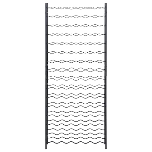 Soporte para 96 Botellas de Vino de Hierro Negro miniatura 3