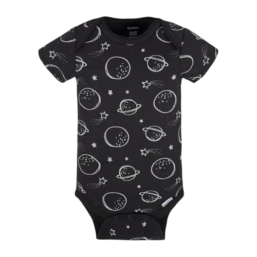 Image of Gerber Unisex Baby 5-Pack Short Sleeve Variety Onesies Bodysuits