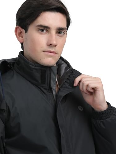 Image of Men's Waterproof Winter Jacket | Reversible & Removable Hood | 99% Water-Resistant | Heavy-Duty Warm Jacket with 4 Pockets