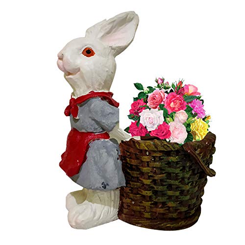 Winsome Collection Planter Pot Animal Statue Rabbit Shaped showpiece multiutility Pot Planter for Office Home Garden Decoration Decorative Showpiece - 17 X 13 X 9 cm (Polyresin, Multicolor) Pack of 1 (B08TRHJNZX) Amazon Price History, Amazon Price Tracker