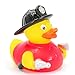 Ad Line Fireman Rubber Duck First Responder Hero Bath Toy | Squeaker | Child Safe | Collectable