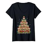 Photo Gallery donna labradoodle cane albero di natale famiglia natale pigiama corrispondenza maglietta con collo a v Photo Gallery donna labradoodle cane albero di natale famiglia natale pigiama corrispondenza maglietta con collo a v