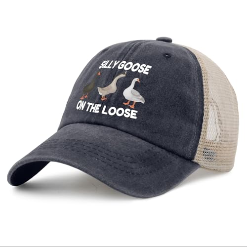 Image of Funny Silly Goose Hat Silly Goosee On The Loose Hat for Women Dad Hats Funny Hats