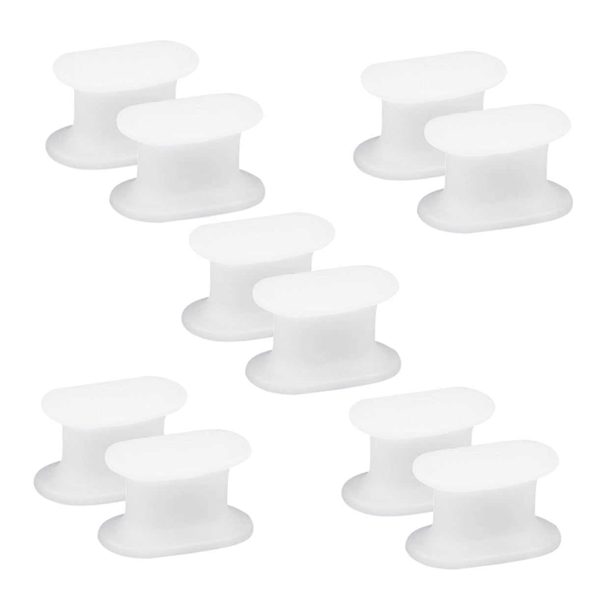 HAPINARY Big Bunion Straightener 5 Pairs Separators for Women's Splints Bunion Isolation Pad for