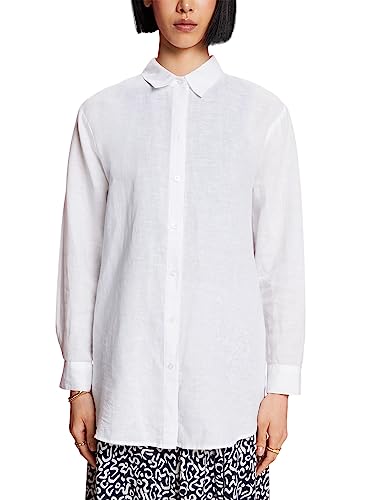 ESPRIT Damen 993EE1F301 Bluse, 100/WHITE, S
