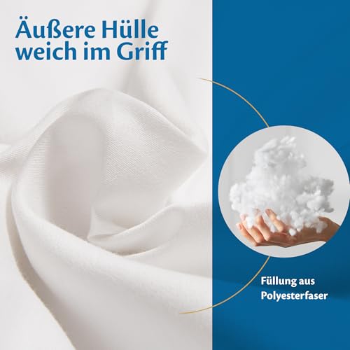 Flowen Seitenschläferkissen 40 x 145 cm Langes Kissen für Seitenschläfer Body Pillow 40x145 mit...