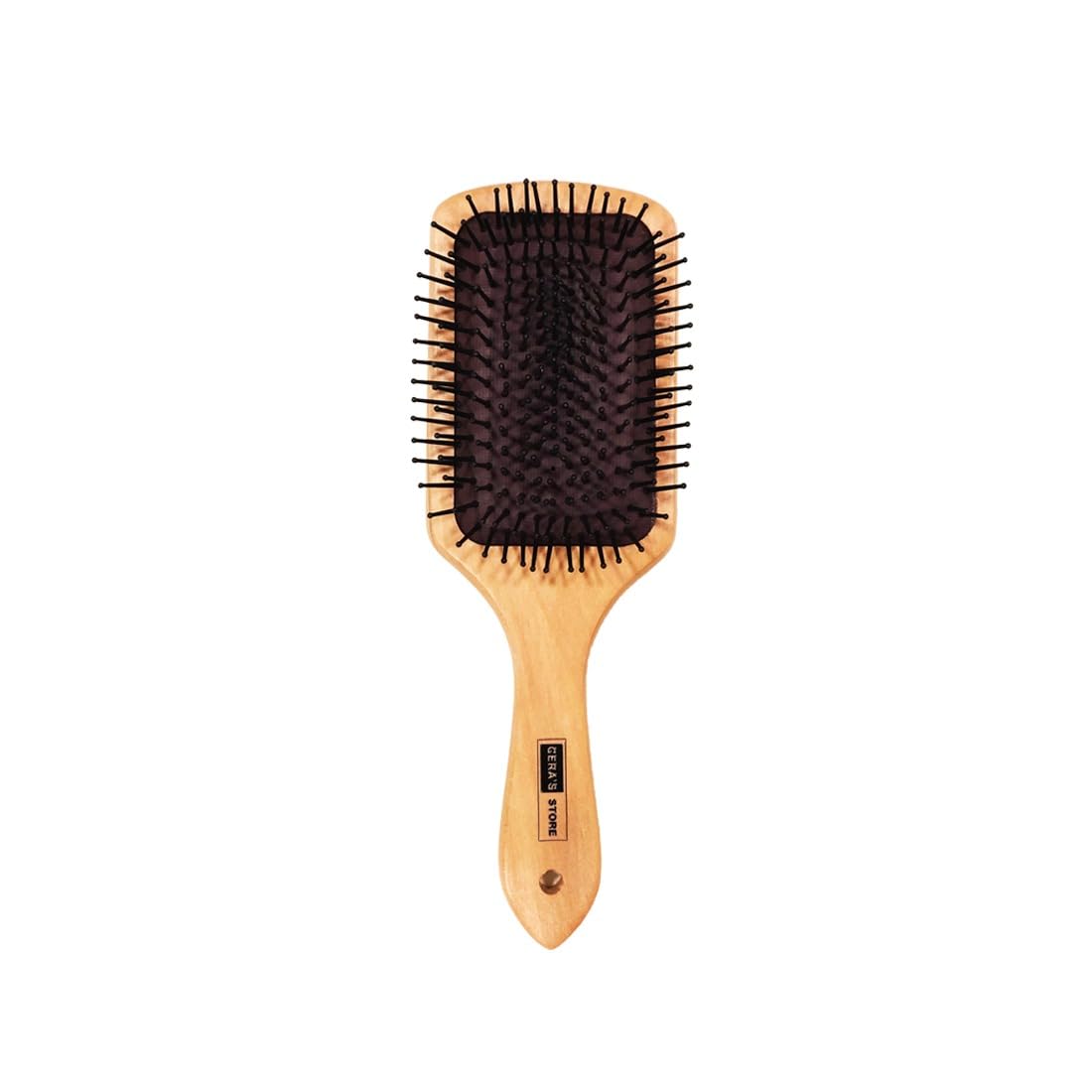 CERA'S STORE Bamboo Hair Brush for Hair Growth, Natural Bamboo Bristles Detangling Wooden Paddle Hairbrush for Massaging Scalp. Hair brush for men women and Kids, Reducing Hair Breakage Adding Shine.