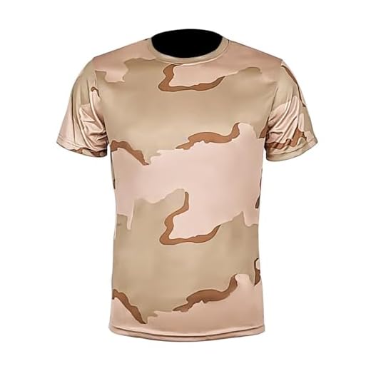 Générique Tee Shirt Homme Camouflage Militaire Légère et Résistante Respirant Shirts Printemps Oversize Tshirt Ete Leger T-Shirt à Manches Courtes Mode Comfort Décontracté Vêtements Kaki L