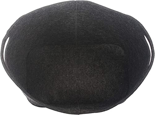 Firewood basket, felt basket Groß Filztasche Kaminholz, Kaminholztasche Faltbar Holzkorb Filzkorb Filz Shopper Einkaufstasche MultifunktionalKaminholztasche Kaminholz- Filztasche Maße 54 x 29 x 40 cm-4