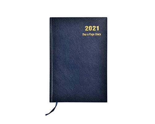 Organisation, Büro, 2020 Terminplaner A4, Jahresplaner für Business, 1 Tag pro Seite, Zuhause, Termine blau, Reisen, fester Einband und Lesebändchen
