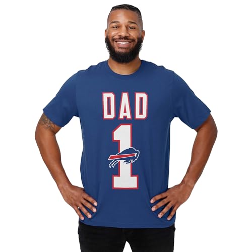 Image of FOCO NFL Mens NFL Team Logo Tee Shirt #1 Dad T-Shirt