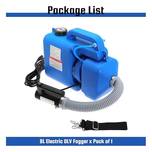 8L (2 Gallon) Electric ULV Fogger Machine, Portable Fogger Sprayer Machine Electric Atomizer Ultra Low Volume Sprayer for Home Indoor and Outdoor Cleaning Spraying Use,1 Pack by Navellon - Used condition - Image 6