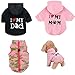 Clopon 3 Pack Dog Hoodie Birthday Puppy Clothes for Small Dogs Girl Lace Tutu Vest Skirt for Tiny Puppy Hoodie XL