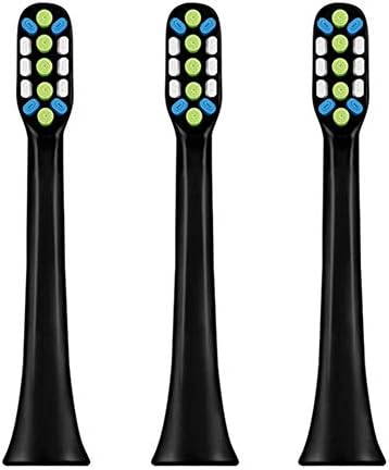 2/3pcs Electric Toothbrush Replacement Heads Brush Replacement Toothbrush Heads For SOOCAS/Xiaomi Mijia SOOCARE X3 (3pcs, Black)