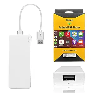 Showasaki Wired Carplay Adapter USB Dongle, Android Auto for Car Multimedia Player Mirroring Compatible with iOS and Android System, Smart-Phone Connection Receiver Carplay