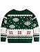 Christmas Kint Pullover for Little Boys Green Elk Ugly Sweater Winter Holiday Xmas Sweatshirt 3-4 T