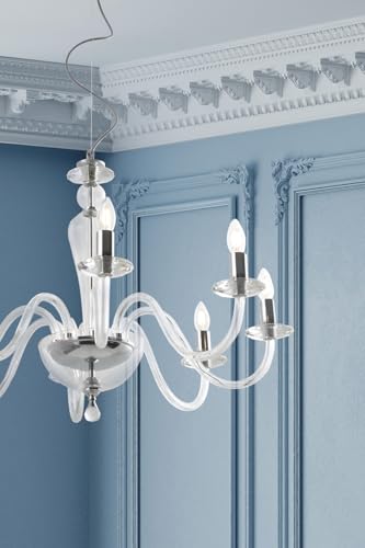 Aplique cristal azul verde azulado E14 Rossini para iluminación interior 4