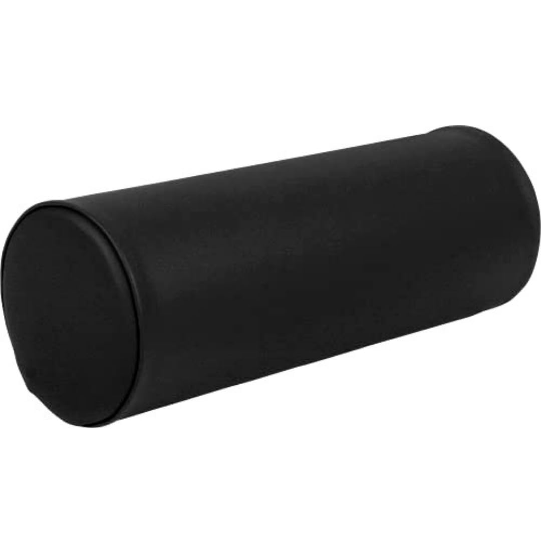 ATC Handels GmbH Lagerungsrolle mit Kunstlederbezug und Ether-Schaum Füllung Länge: 60 cm - für den Hausgebrauch oder Massage (schwarz 60 x 25cm)