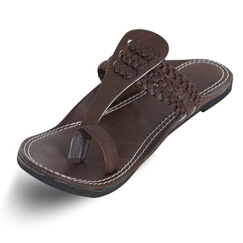 Image of DFR Ethnic Sandals For Boys Men, Comfortable Men's Rajasthani Slipper Chappals
