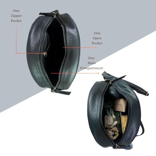 Madosh, Semi-Circle Shape Crossbody Purse Soft Leather Round Crossover Bag Women Shoulder Slingbag4