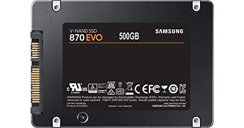 870 EVO SSD, Fattore di forma 2,5", Intelligent Turbo Write, software Magician 6, Nero, 500 GB - Hdd - Immagine 2