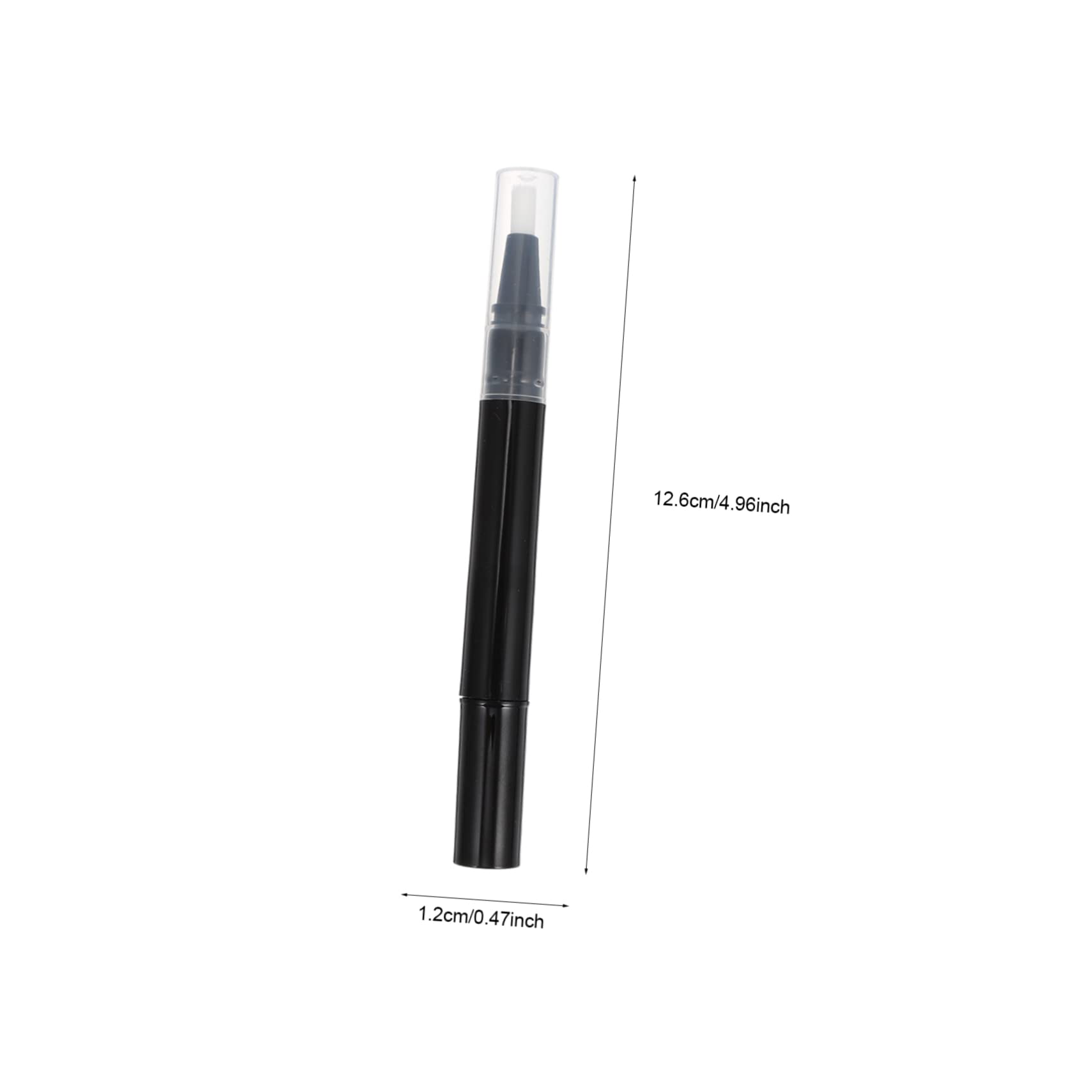 30 Stk Drehstift für Nagellack klarer Lipgloss Kosmetikbehälter mit Pinselspitze nagellack aufbewahrung nail polish set drehender Stift leerer Lippen-Make-up-Stift Plastik Black