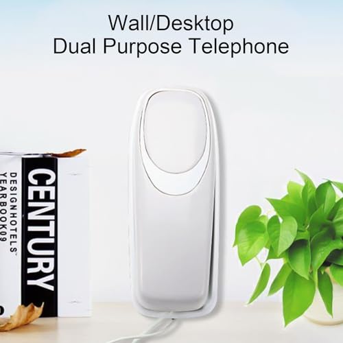 Teléfono con cable rojo fácil de usar para adultos miniatura 3
