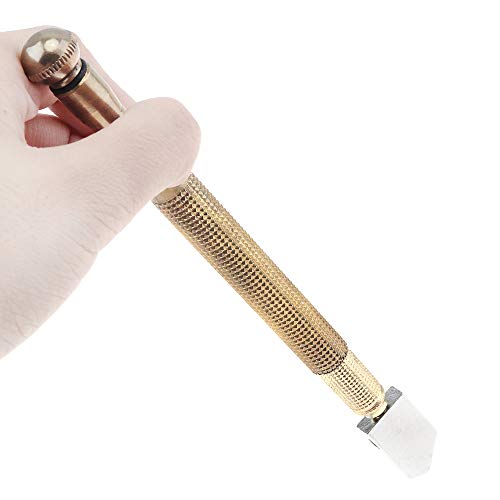 Mopntt Glass Cutter, Multifunctional Professional Metal Diamond Roller Pencil Oil Feed Carbide Tip Tool For Glass Cutting #TOP2