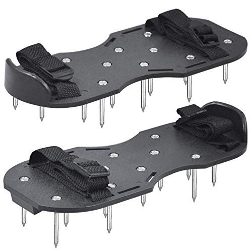 Yooap Garden Lawn Aerator Aerating Shoes. Black Garden Lawn Aerating Shoes Sandals Grass Aerator.