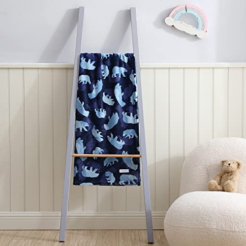 Eddie Bauer - Throw Blanket, Soft & Cozy Kids Fleece Blanket, Ideal For Toddler Bedding (Camp Camo Navy, Throw) #TOP17