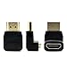 Produktbild JBSTK 3X HDMI 270° Winkeladapter 19pol / HDMI-Stecker auf HDMI-Buchse - VERGOLDETE Kontakte Schwarz