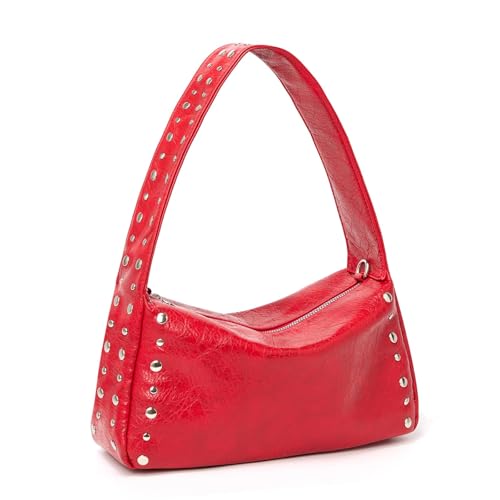 Image of Studded Purses For Women Y2k Shoulder Bag Small Vegan Leather Handbag