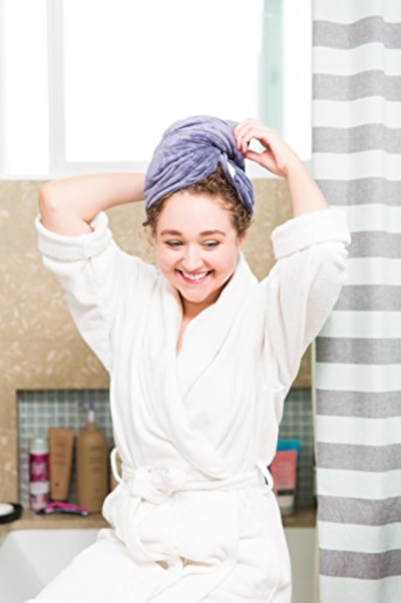 Premium Microfiber Extra-Large Hair Towel by The Co.