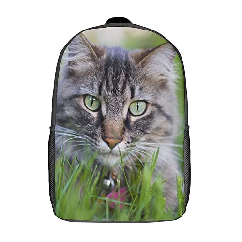 Sac d'école de mode pour voyage scolaire et collège avec grand compartiment chat en 3D