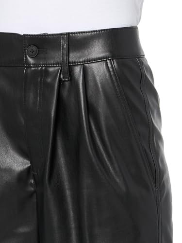 HUGO Women's Leather Effect Cargo Trousers3