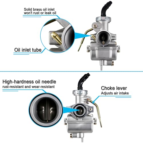 Image of PZ20 Carburetor for Kazuma Baja 50cc 70cc 90cc 110cc 125cc TaoTao Coolster 110B NST SunL Chinese Quad 4 Stroke ATV 4 Wheeler Go Kart Dirt Bike (Pack of 2)
