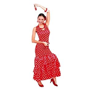 FIESTAS GUIRCA Disfraz en Puntos Bailarina de Flamenco